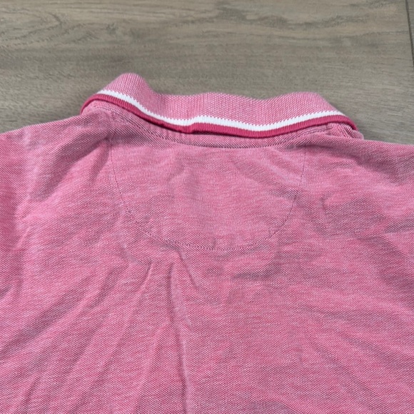 Chaps Men's birdseye pique Pink Polo Short Sleeve Shirt - Picture 10 of 10